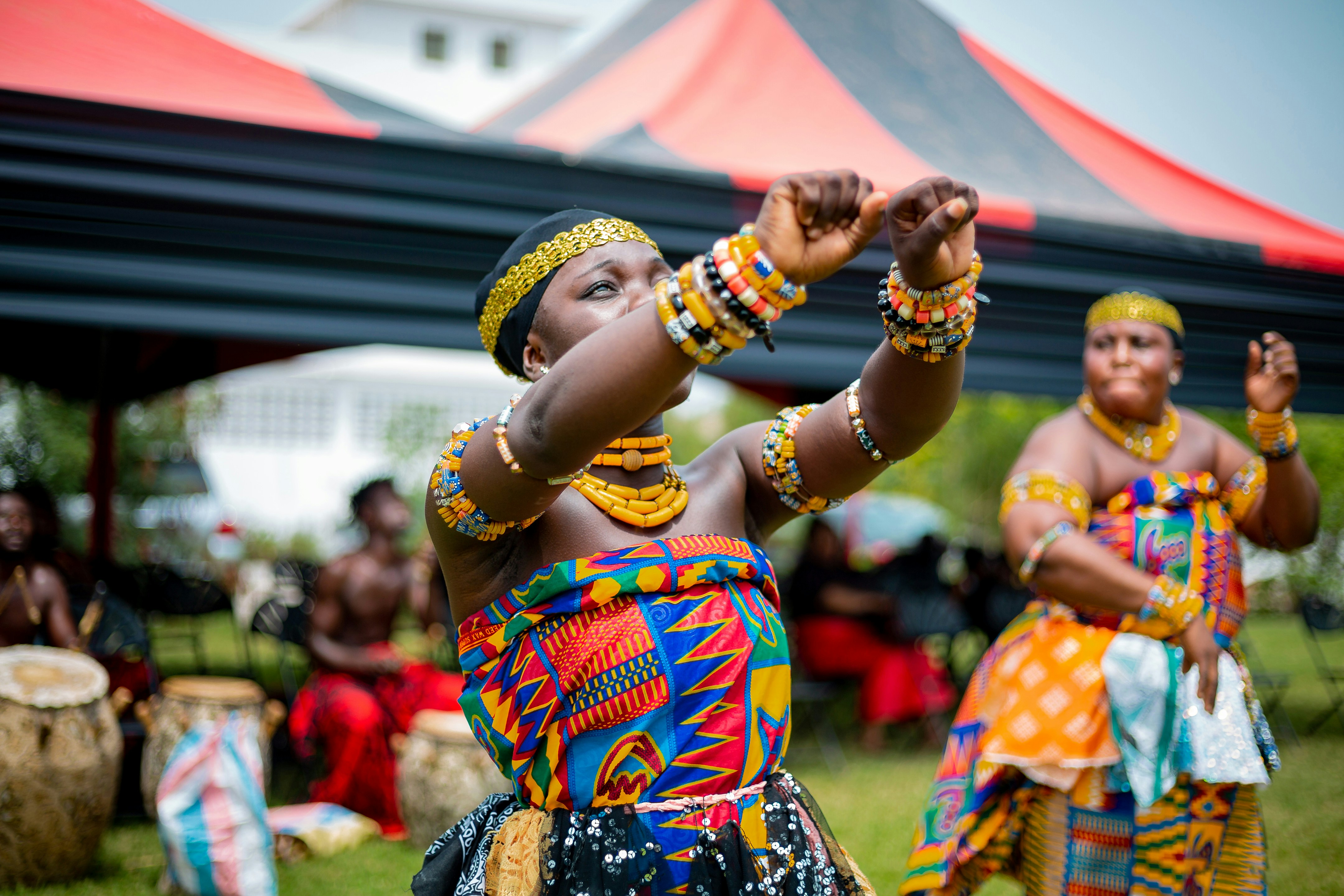A girl dancing