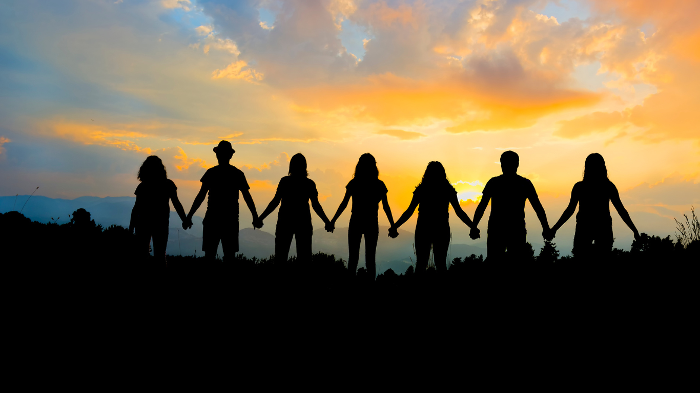 Image of people holding hands